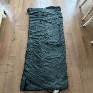 L.L. Bean 20° Camp Bag Green Sleeping Bag With Container Used
